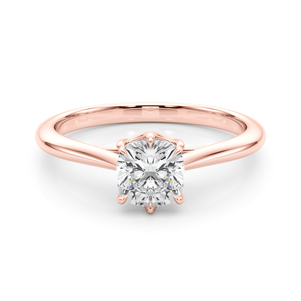 The Ingrid Solitaire Engagement Ring, set view