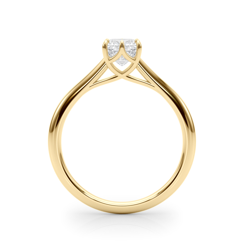 The Ingrid Solitaire Engagement Ring, side view
