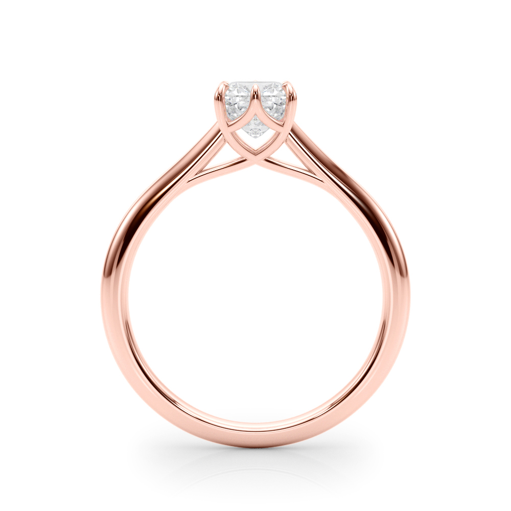 The Ingrid Solitaire Engagement Ring, side view