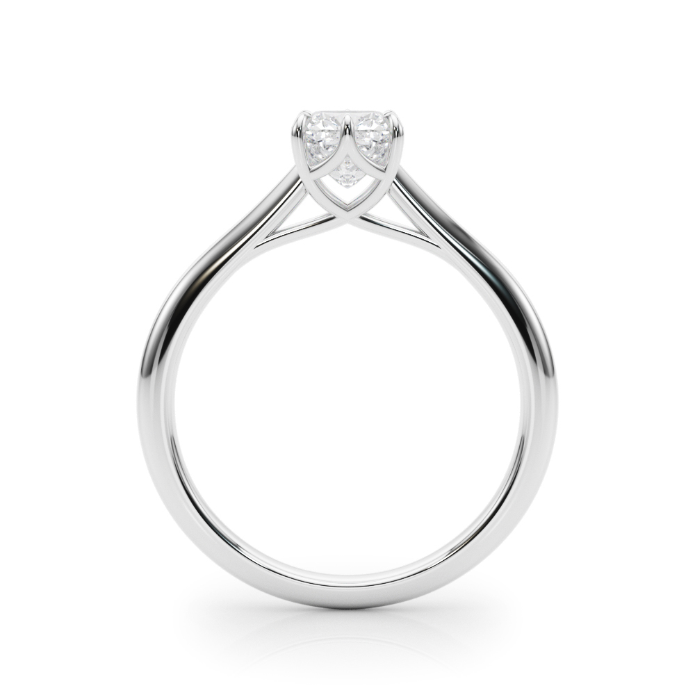 The Ingrid Solitaire Engagement Ring, side view