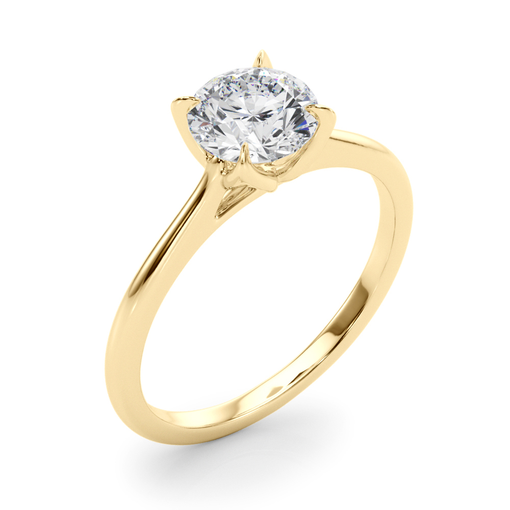 The Lila Solitaire Engagement Ring, angled view