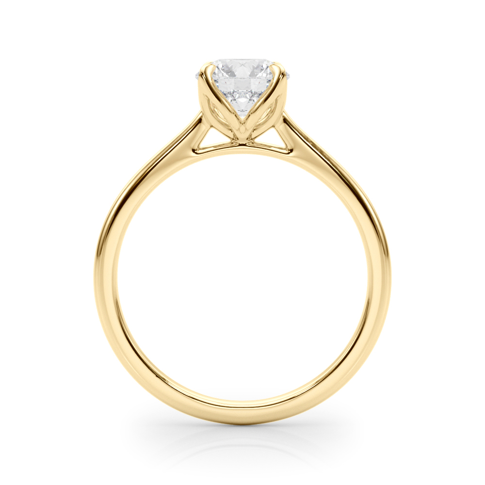 The Lila Solitaire Engagement Ring, side view