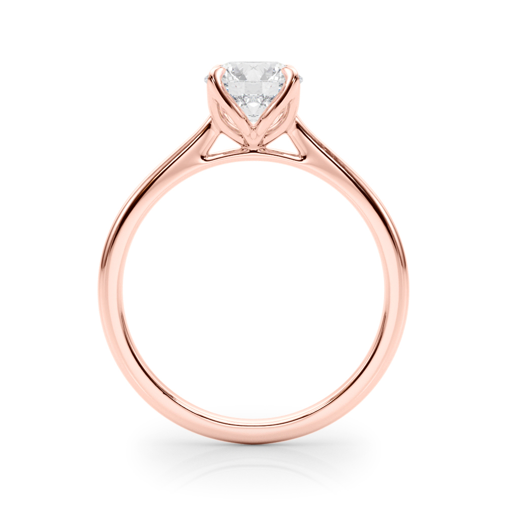 The Lila Solitaire Engagement Ring, side view