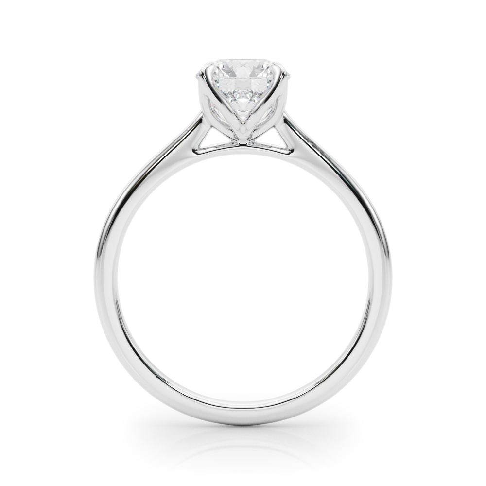 The Lila Solitaire Engagement Ring, side view