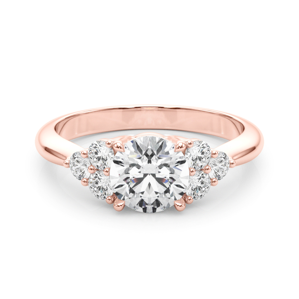 The Emerson Cluster Engagement Ring, set view