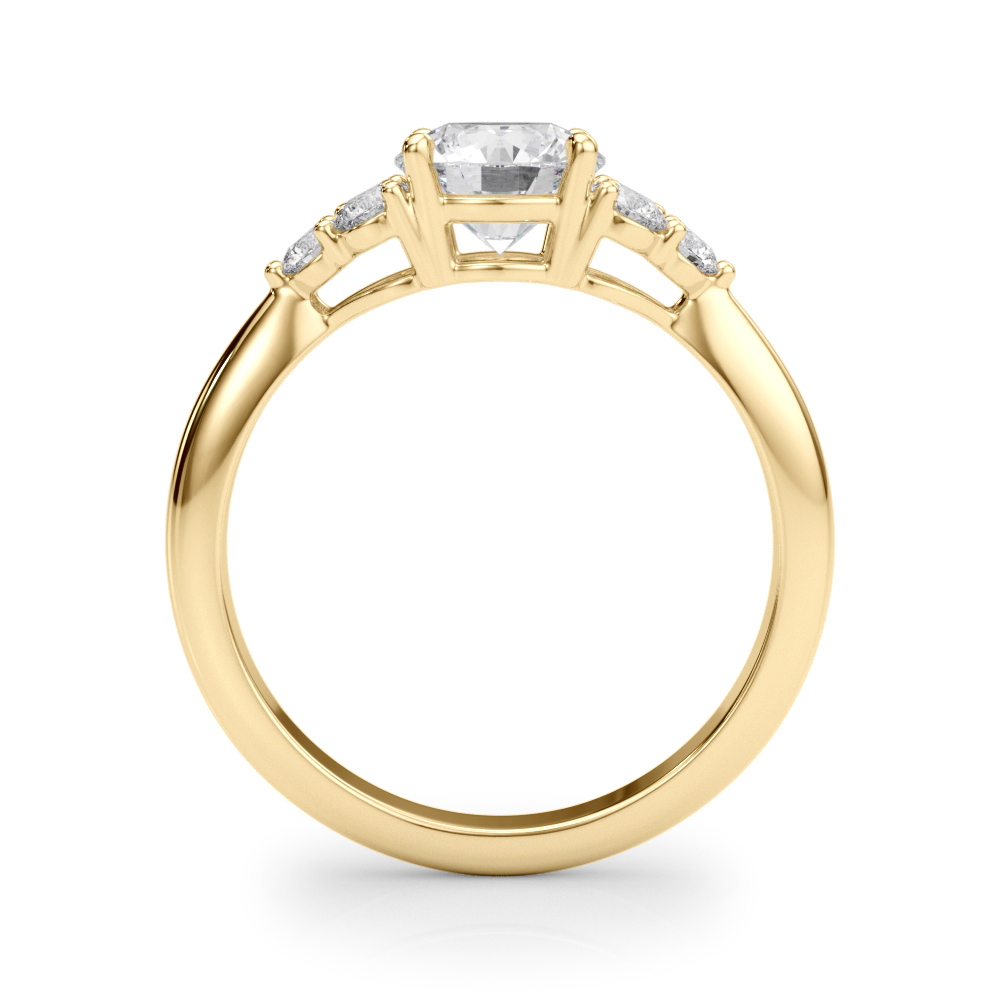 The Emerson Cluster Engagement Ring, side view