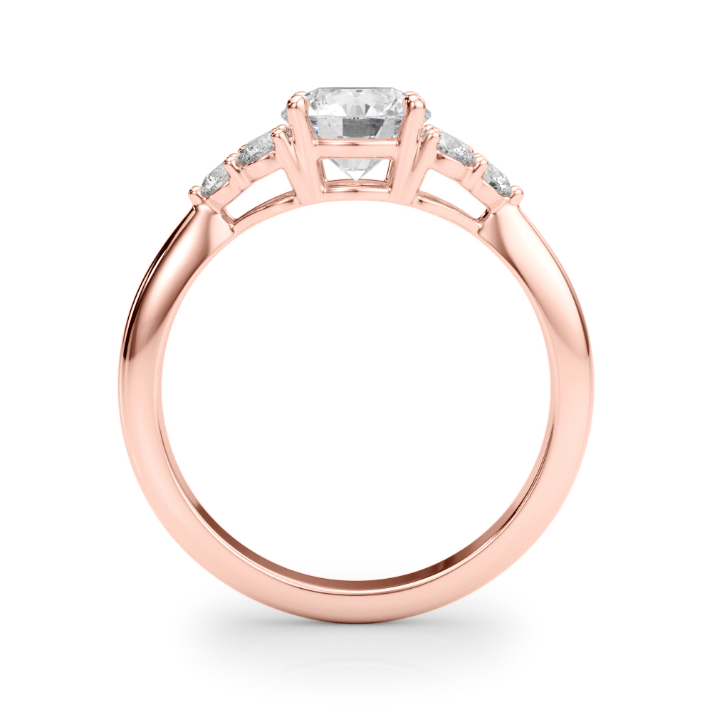 The Emerson Cluster Engagement Ring, side view