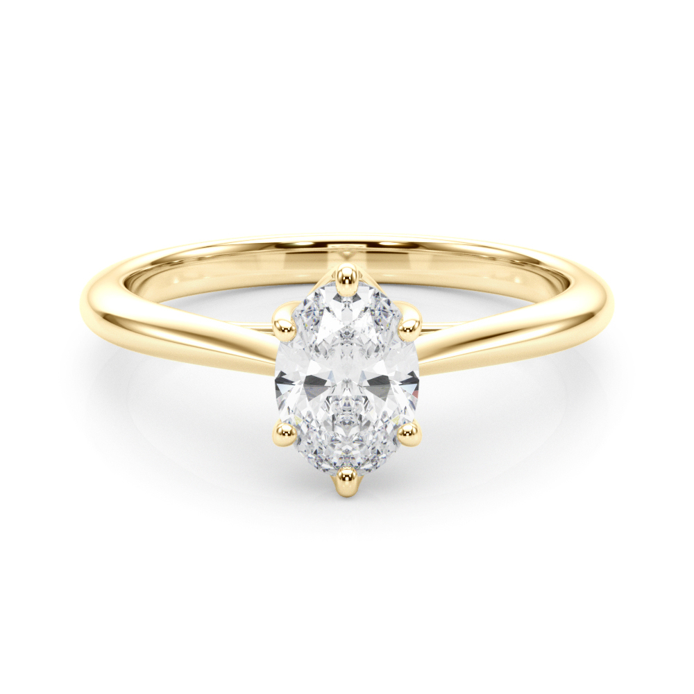 The Louisa Solitaire Engagement Ring, set view
