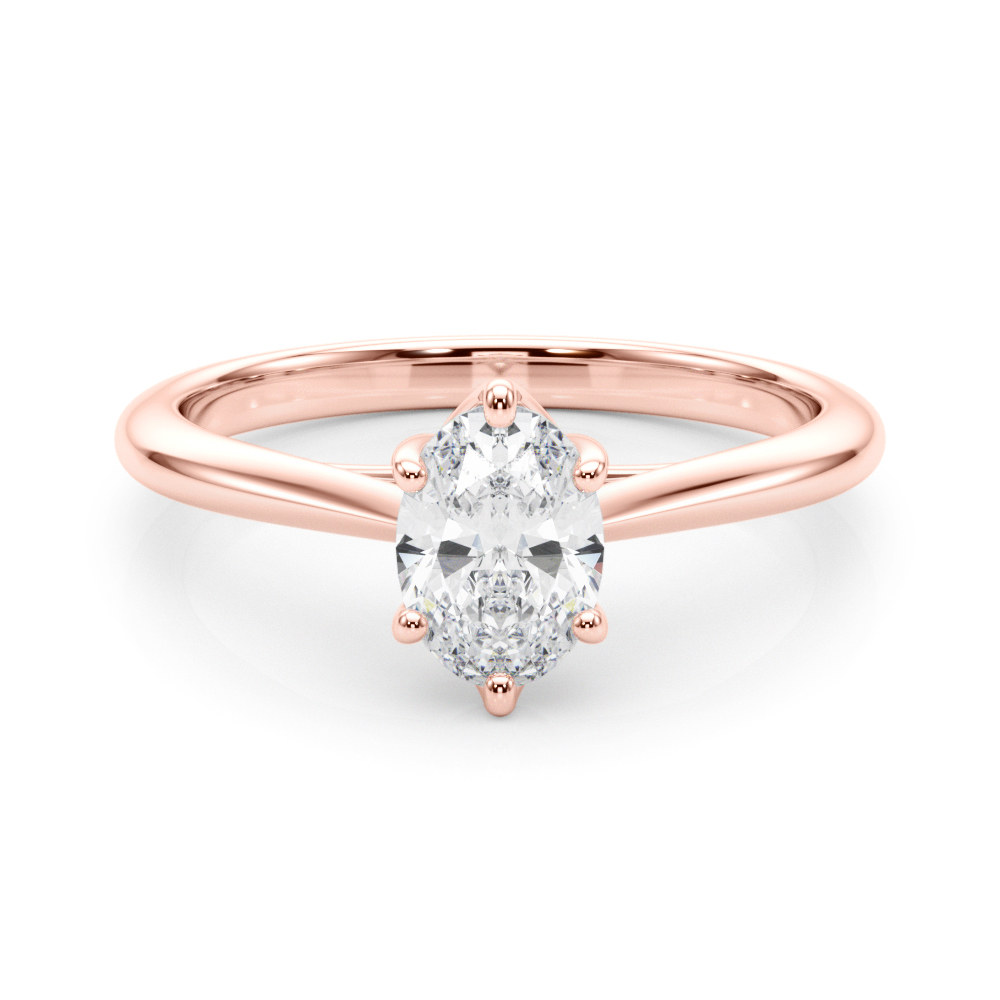 The Louisa Solitaire Engagement Ring, set view