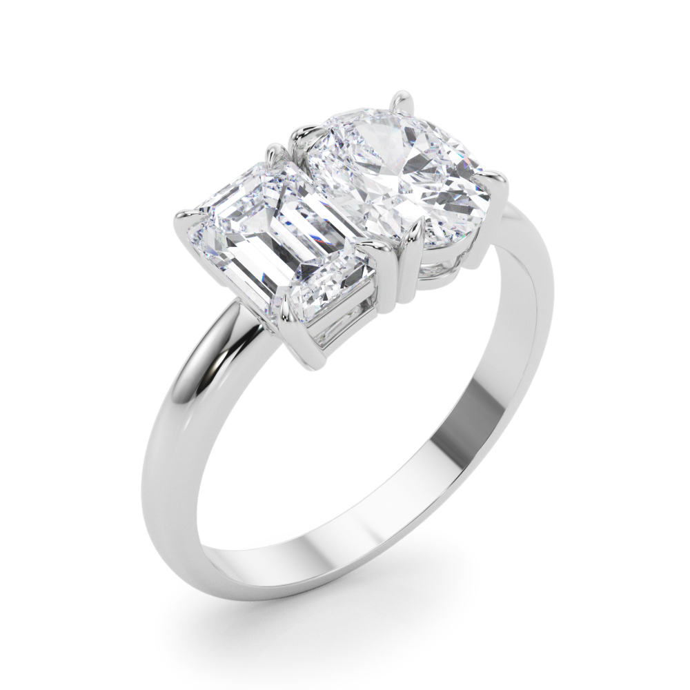 The Rebecca Engagement Ring, angled view