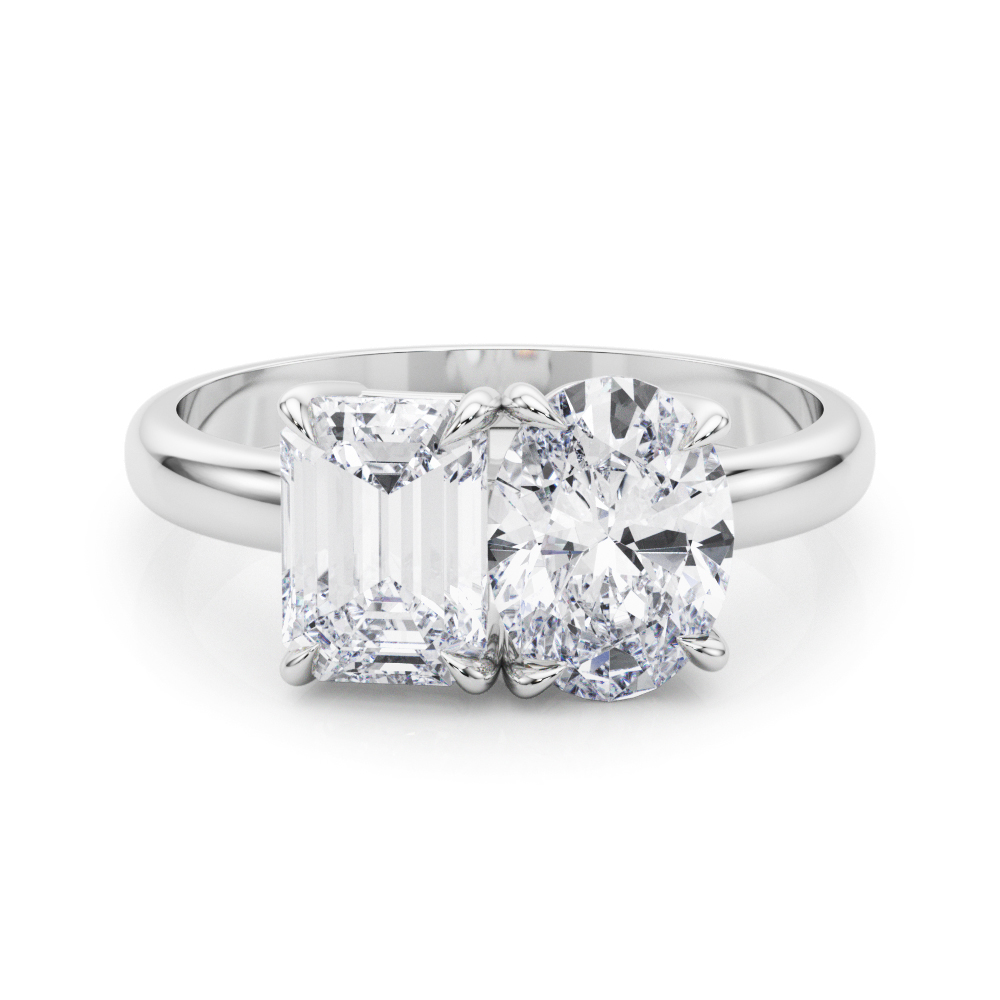 The Rebecca Engagement Ring, set view