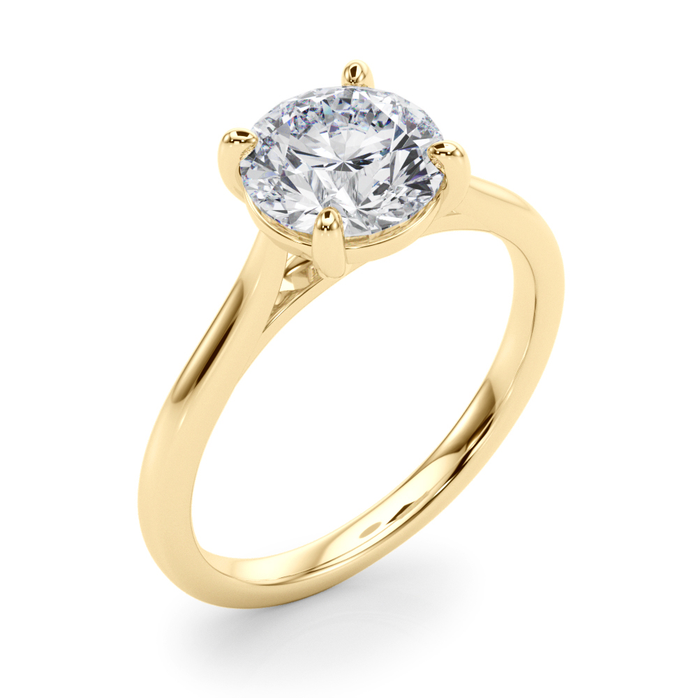 The Josephine Solitaire Engagement Ring, angled view