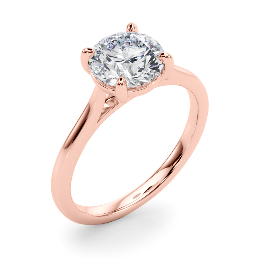 The Josephine Solitaire Engagement Ring, angled view