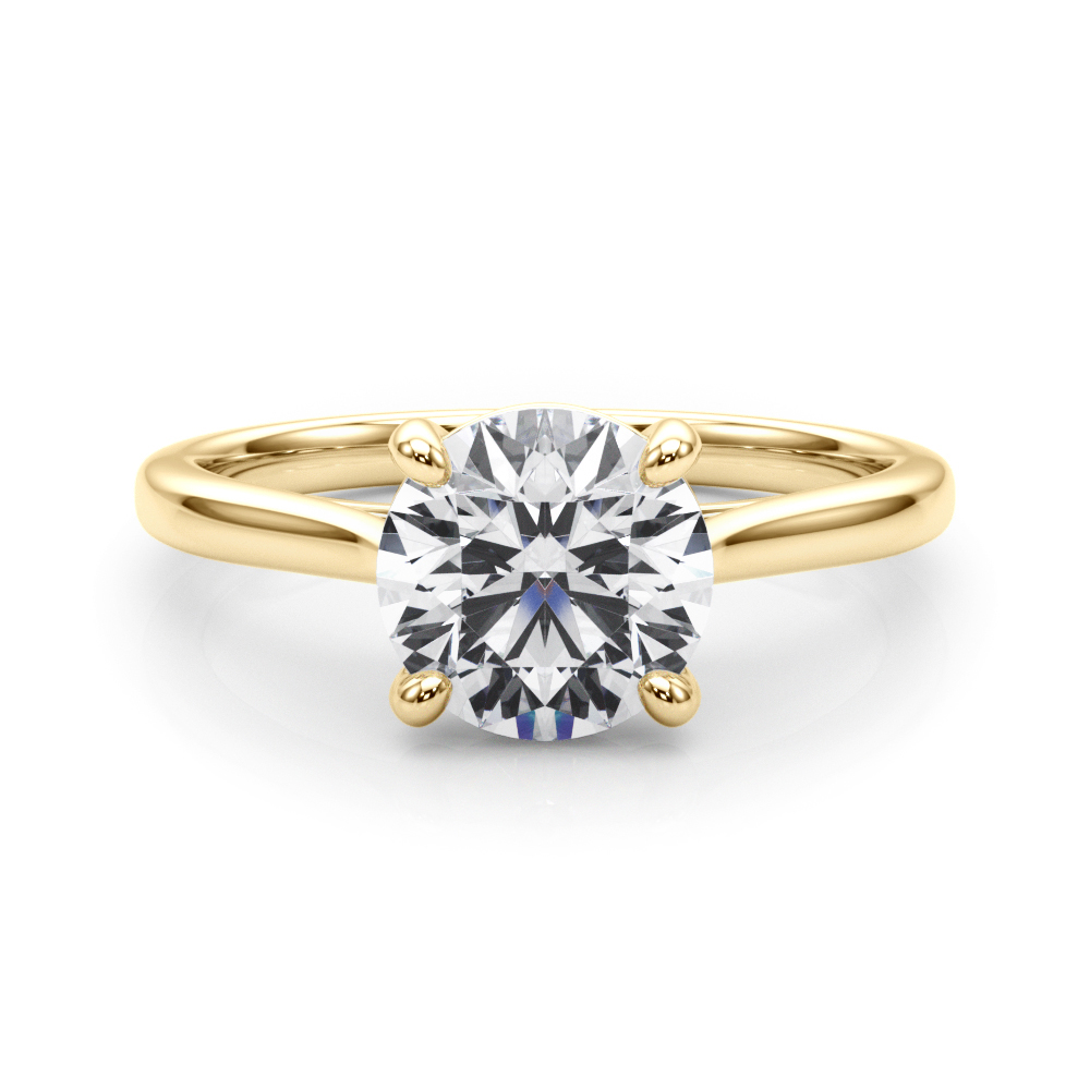 The Josephine Solitaire Engagement Ring, set view