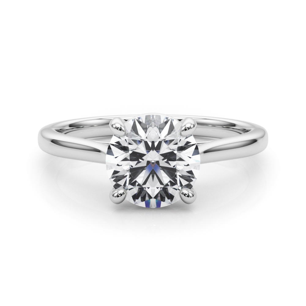 The Josephine Solitaire Engagement Ring, set view