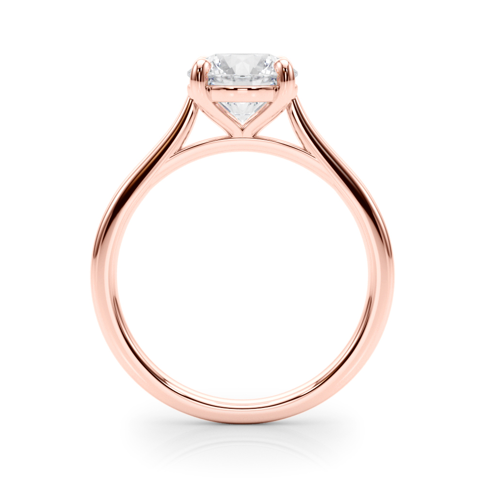 The Josephine Solitaire Engagement Ring, side view