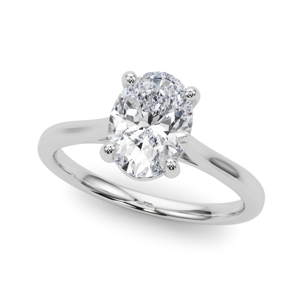 The Sienna Solitaire Engagement Ring, front view
