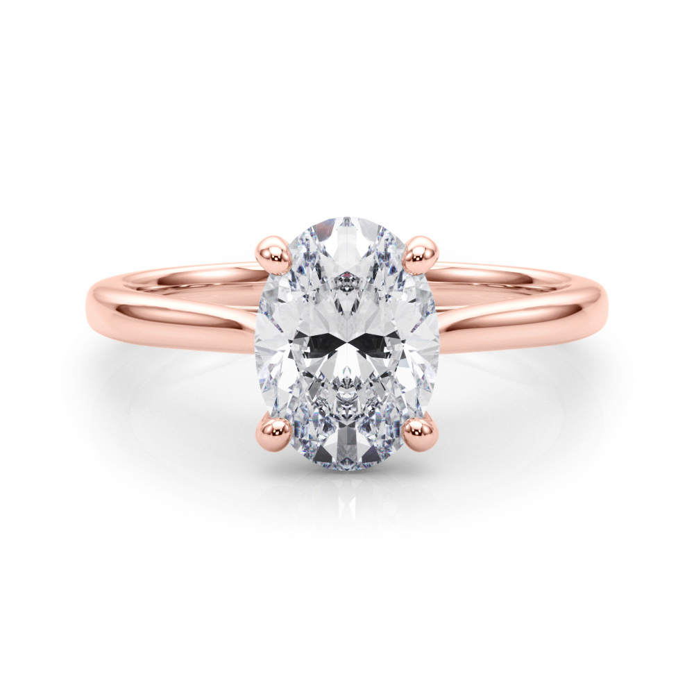 The Sienna Solitaire Engagement Ring, set view