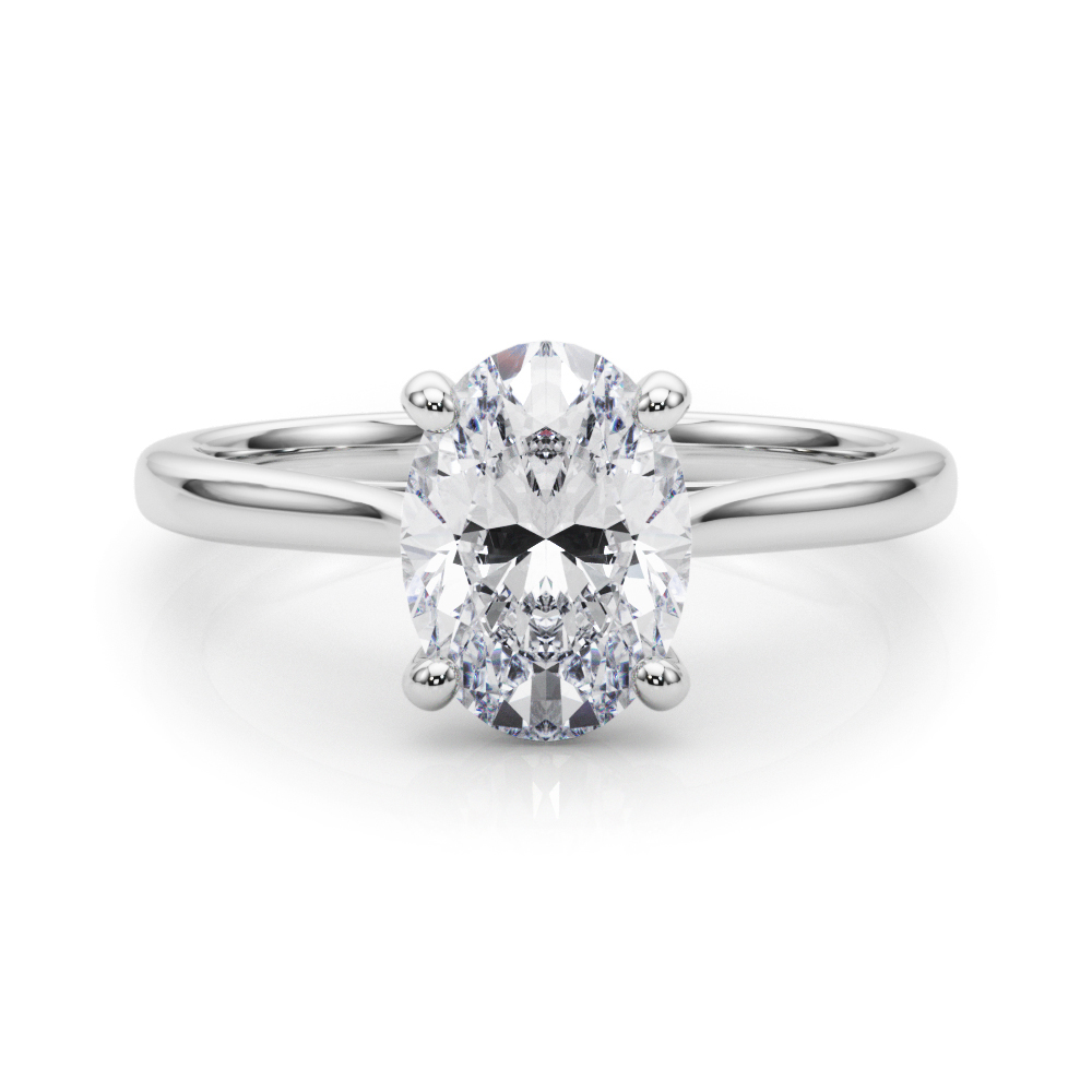 The Sienna Solitaire Engagement Ring, set view