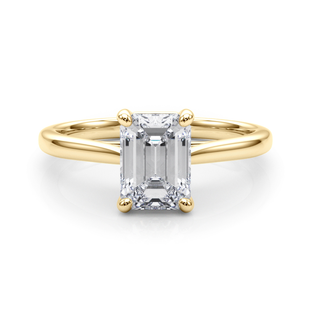 The Maya Solitaire Engagement Ring, set view
