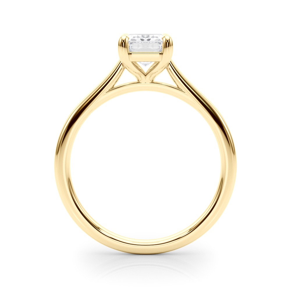 The Maya Solitaire Engagement Ring, side view