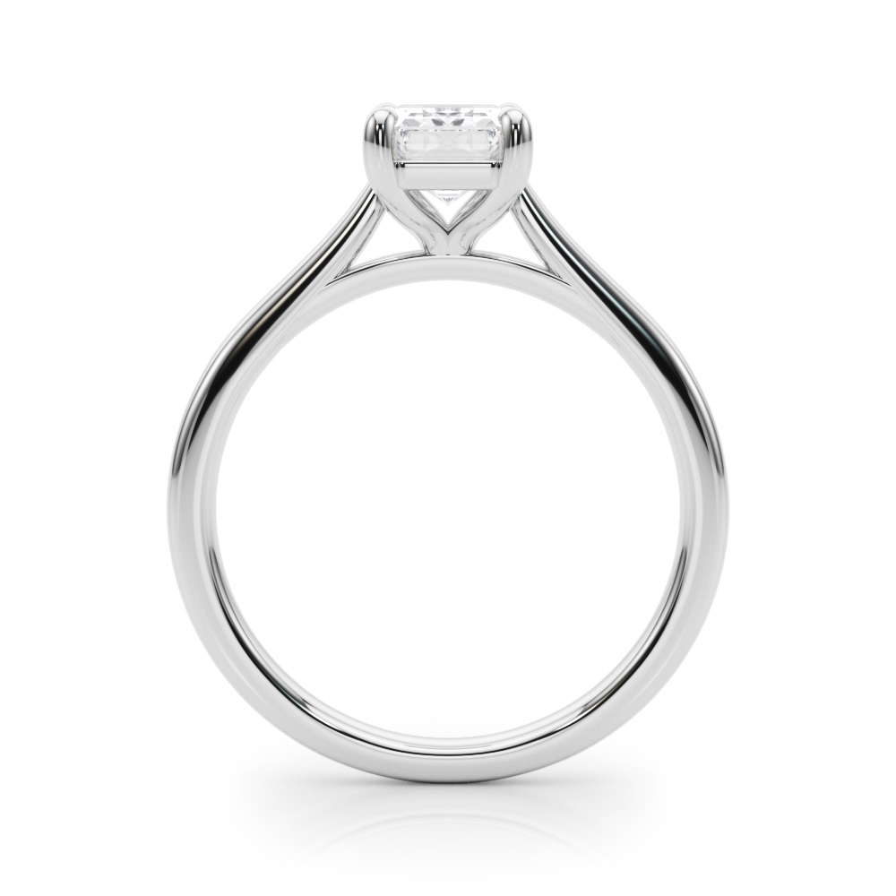 The Maya Solitaire Engagement Ring, side view