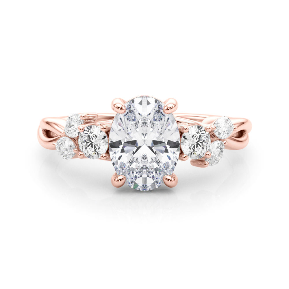 The Sarah Engagement Ring, set view