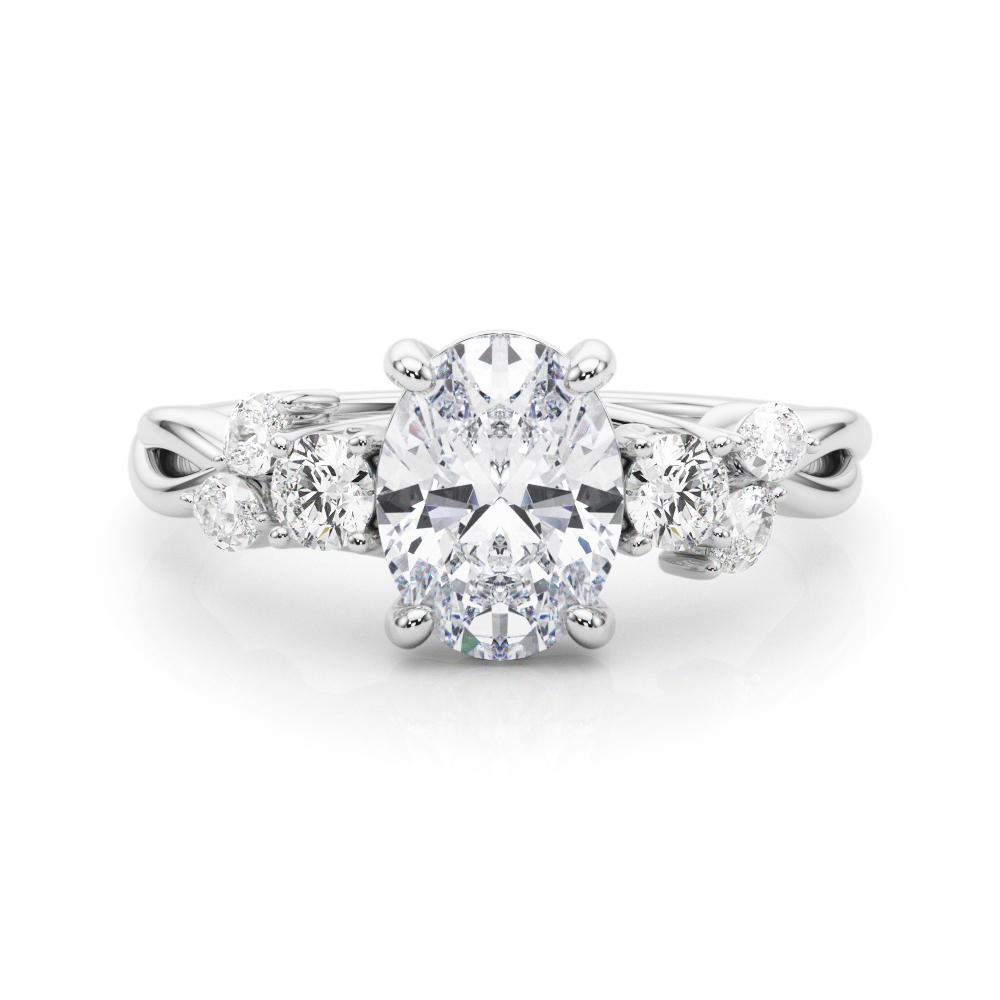 The Sarah Engagement Ring, set view
