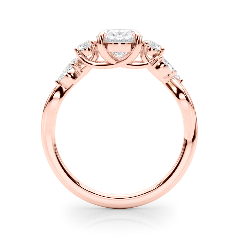 The Sarah Engagement Ring, side view