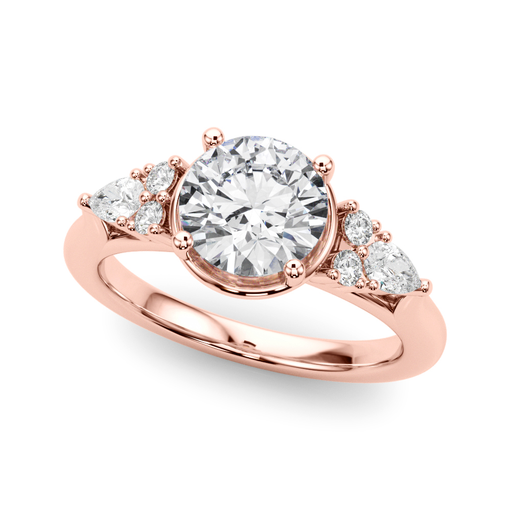 The Rosalind Cluster Engagement Ring, front view