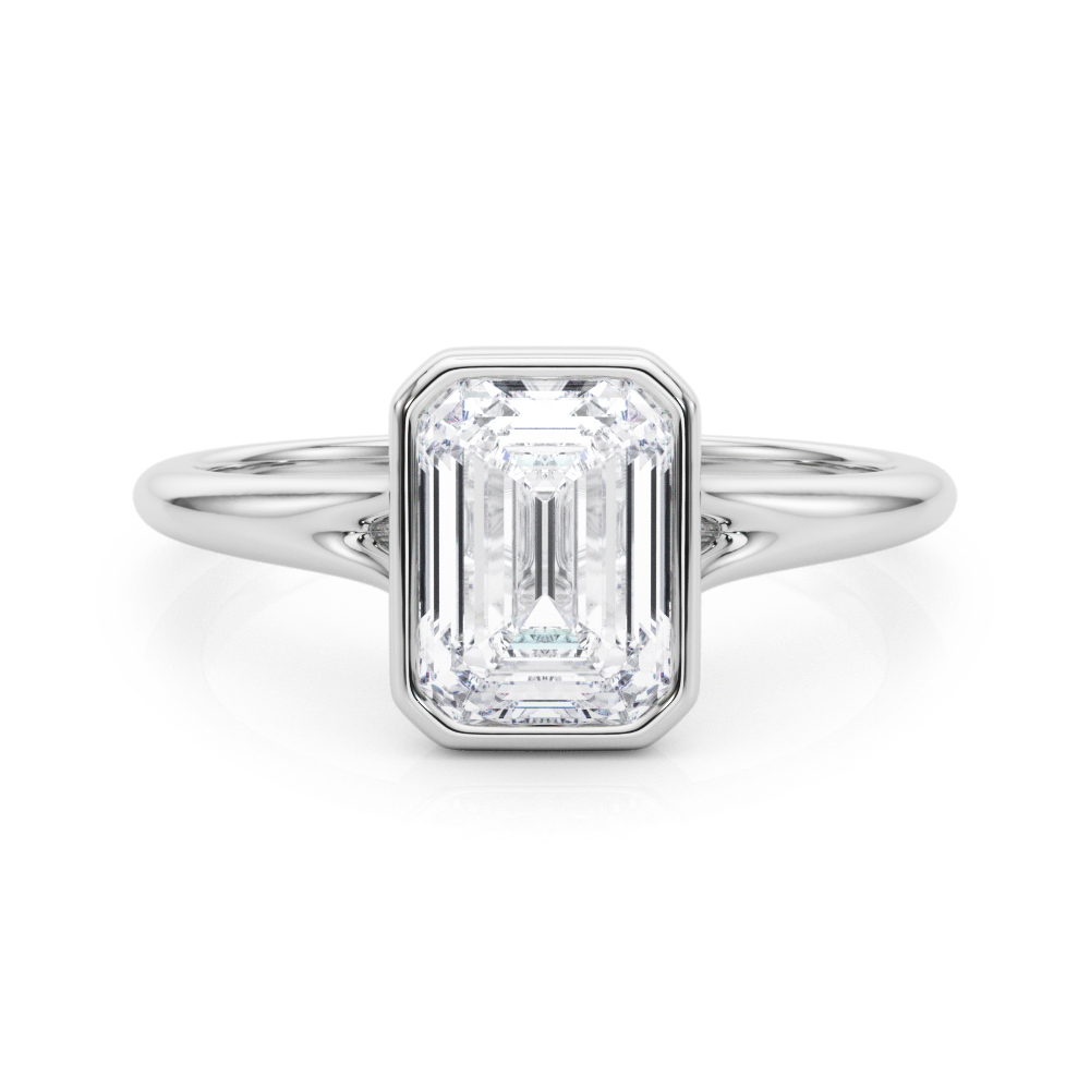 The Eloise Solitaire Engagement Ring, set view