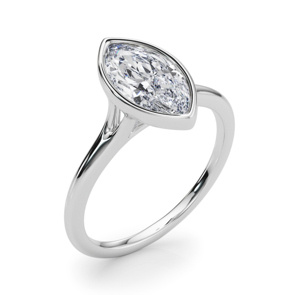 The Rosalind Solitaire Engagement Ring, angled view