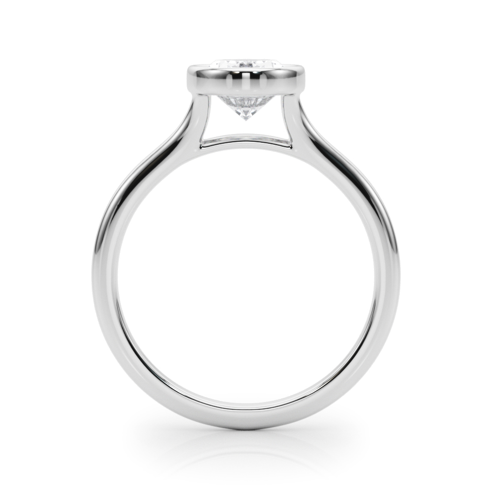 The Hannah Solitaire Engagement Ring, side view