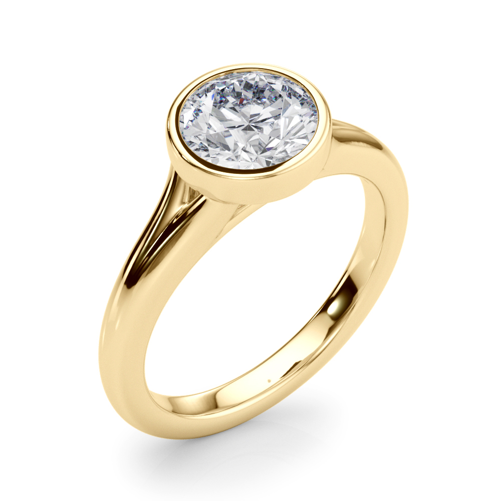 The Emerson Solitaire Engagement Ring, angled view