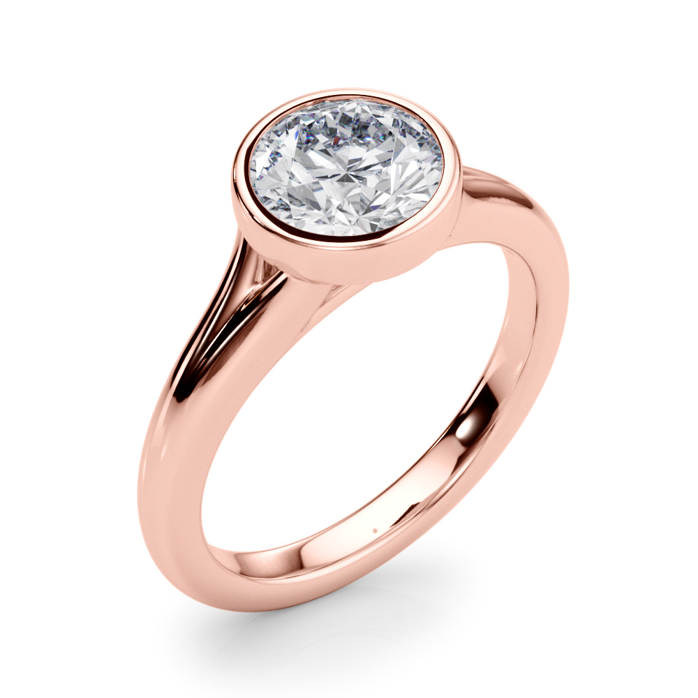 The Emerson Solitaire Engagement Ring, angled view