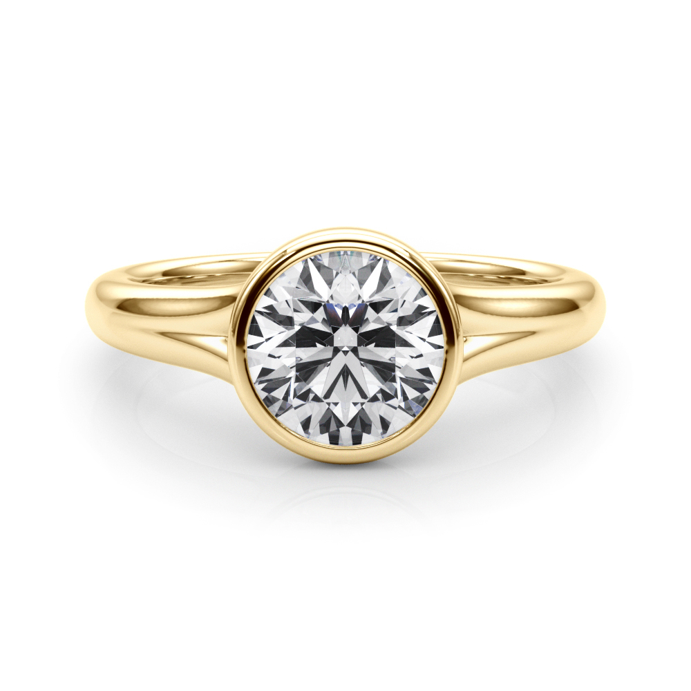 The Emerson Solitaire Engagement Ring, set view