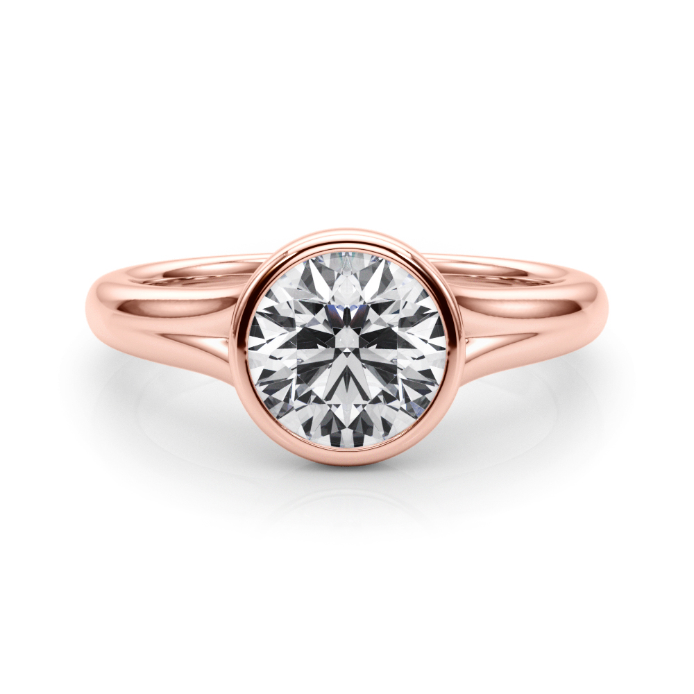The Emerson Solitaire Engagement Ring, set view