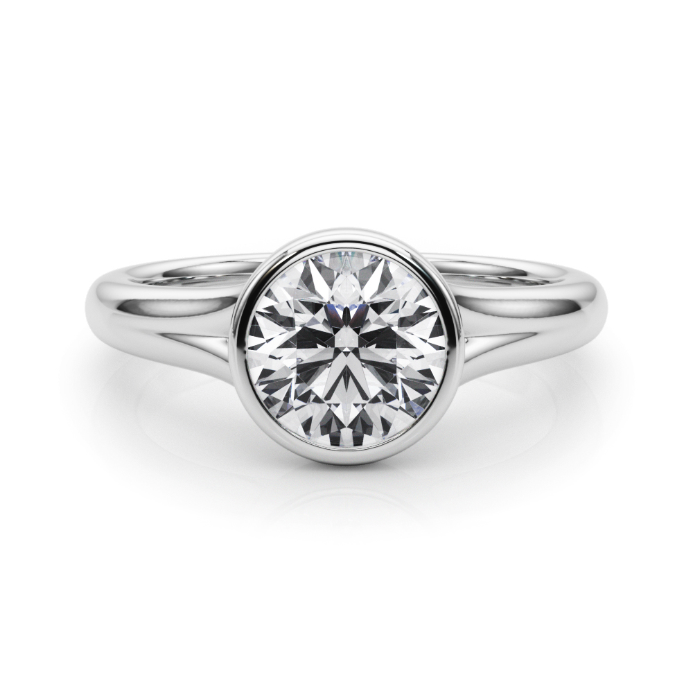 The Emerson Solitaire Engagement Ring, set view