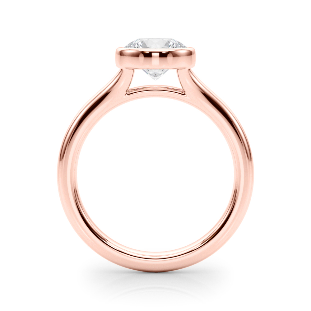 The Emerson Solitaire Engagement Ring, side view