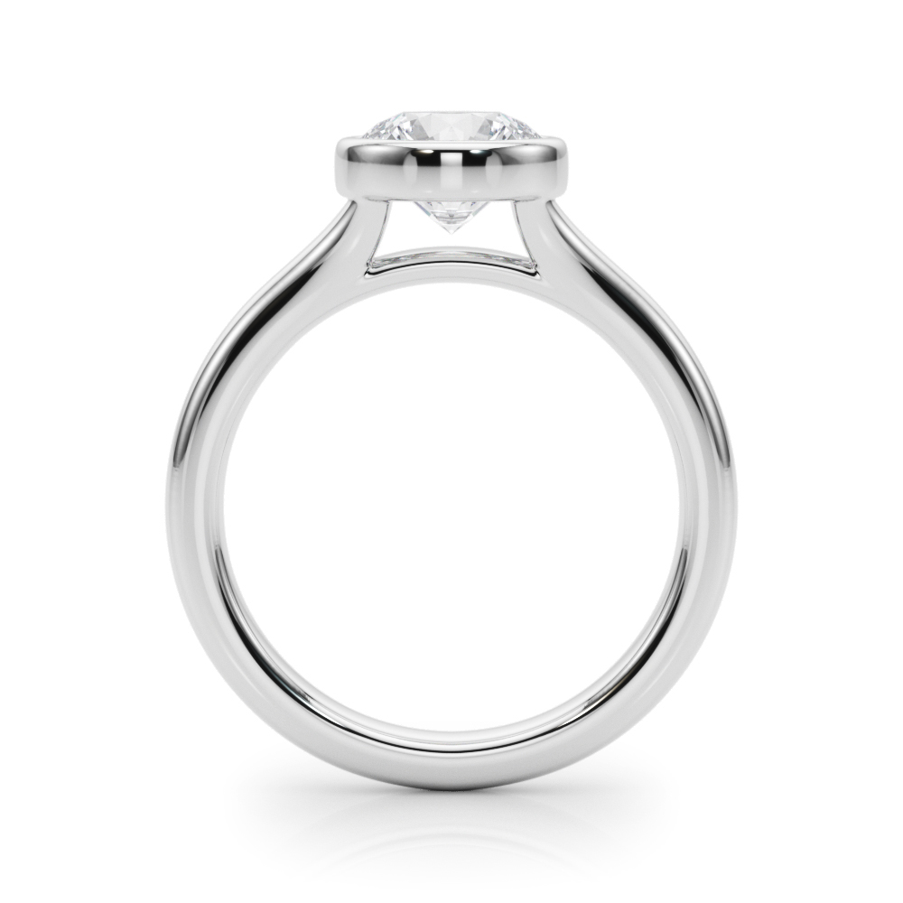 The Emerson Solitaire Engagement Ring, side view