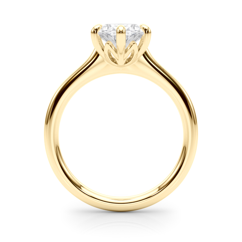 The Sarah Solitaire Engagement Ring, side view