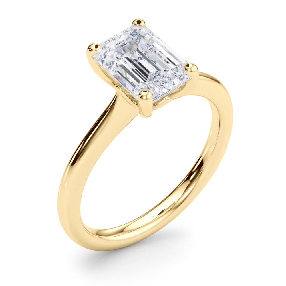 The Esther Solitaire Engagement Ring, angled view