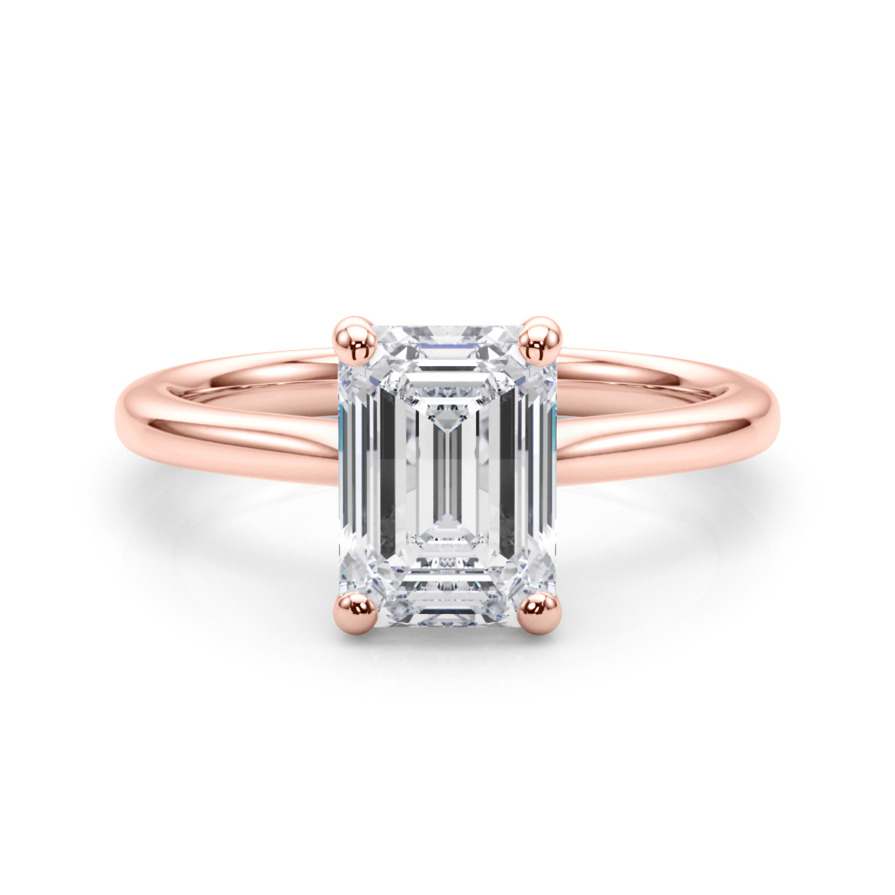 The Esther Solitaire Engagement Ring, set view