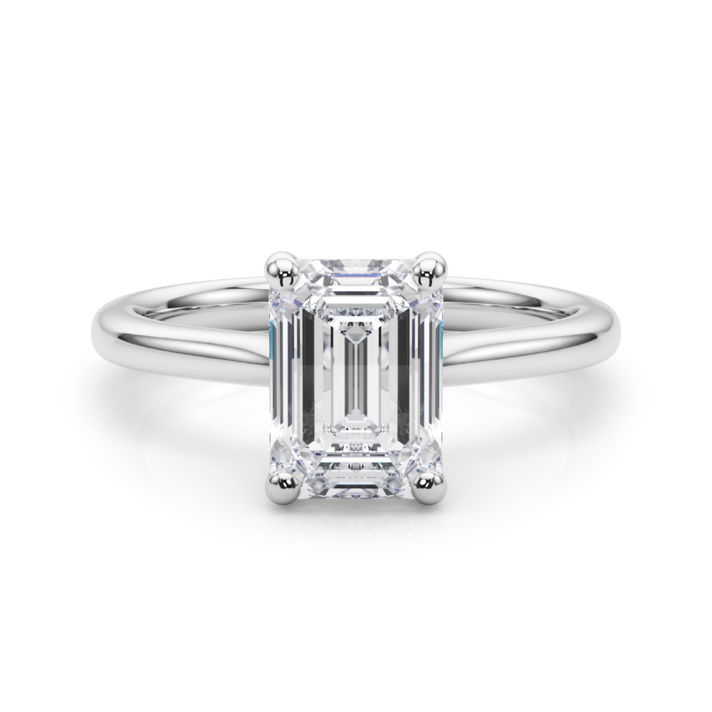 The Esther Solitaire Engagement Ring, set view