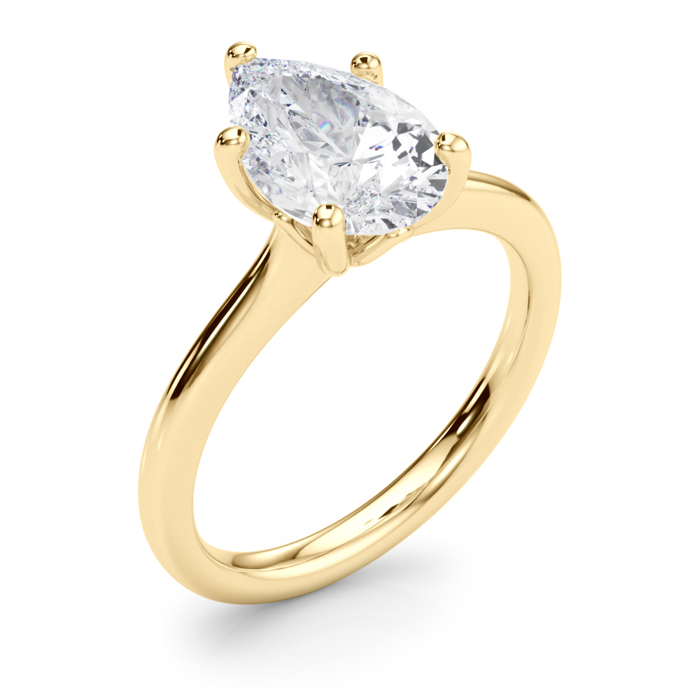 The Scarlett Solitaire Engagement Ring, angled view