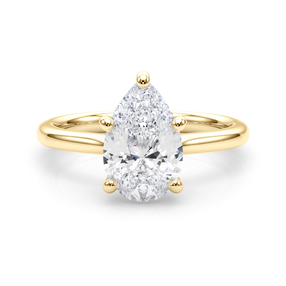 The Scarlett Solitaire Engagement Ring, set view