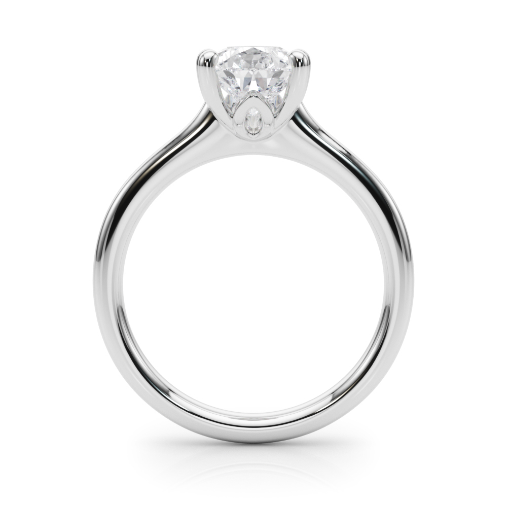 The Scarlett Solitaire Engagement Ring, side view