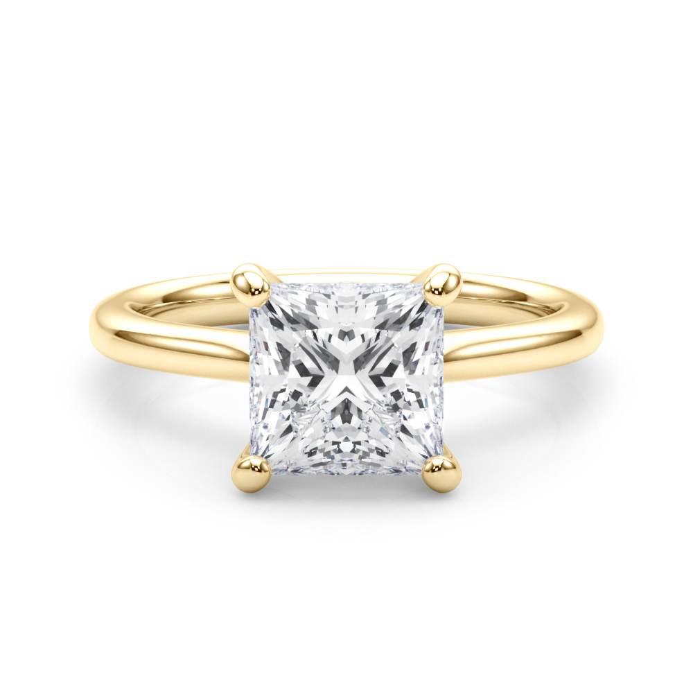 The Alice Solitaire Engagement Ring, set view