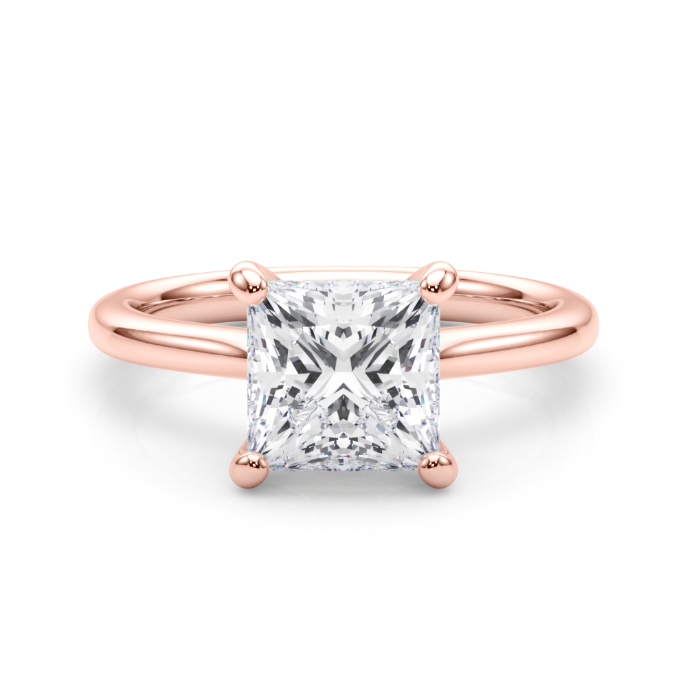 The Alice Solitaire Engagement Ring, set view