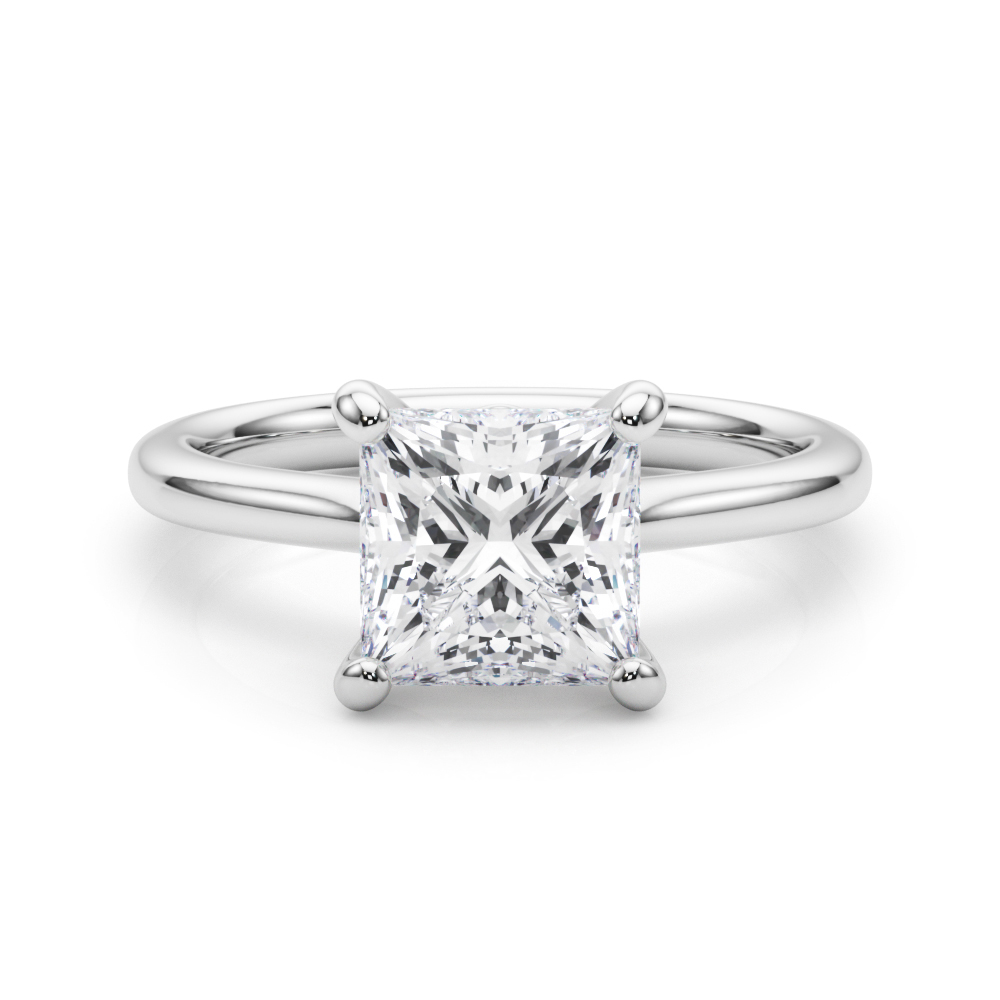 The Alice Solitaire Engagement Ring, set view